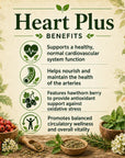 Herbal Heart Plus supplement from Grandma's Herbs, showing the product packaging with natural herbal ingredients.