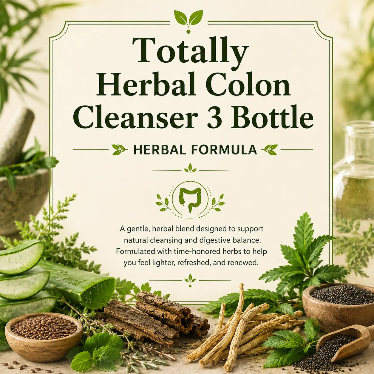 Totally Herbal Colon Cleanser 3 Bottle