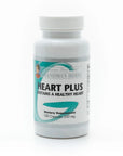 Herbal Heart Plus supplement from Grandma's Herbs, featuring natural herbal ingredients in a clear container.