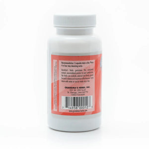 Herbal Blood Cleanser Phase IV by Grandma's Herbs showing dried herbal ingredients in a natural setting.