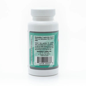 Herbal Cardio Flow supplement by Grandma's Herbs, featuring natural ingredients to support healthy blood pressure.
