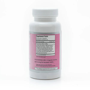 Herbal product box labeled Daily Diva, featuring natural ingredients and health benefits.