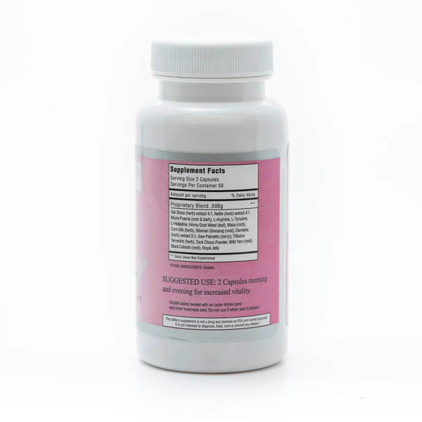 Herbal Daily Diva supplement for women by Grandma's Herbs, featuring natural ingredients in a clear container with label.