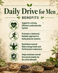 Herbal Daily Drive supplement for men by Grandma's Herbs, featuring natural ingredients for daily wellness and energy support.