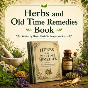 Cover image of Grandma's Herbs book featuring traditional herbs and old-time remedies for natural healing.