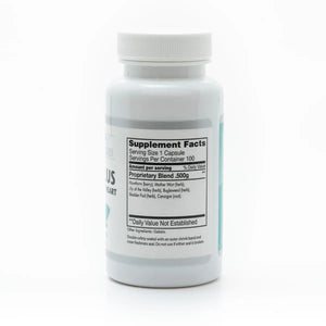 Herbal Heart Plus supplement bottle from Grandma's Herbs showing the label and packaging on a white background.