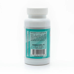 Herbal Heart Plus supplement from Grandma's Herbs, featuring natural ingredients in a health-focused herbal product package.