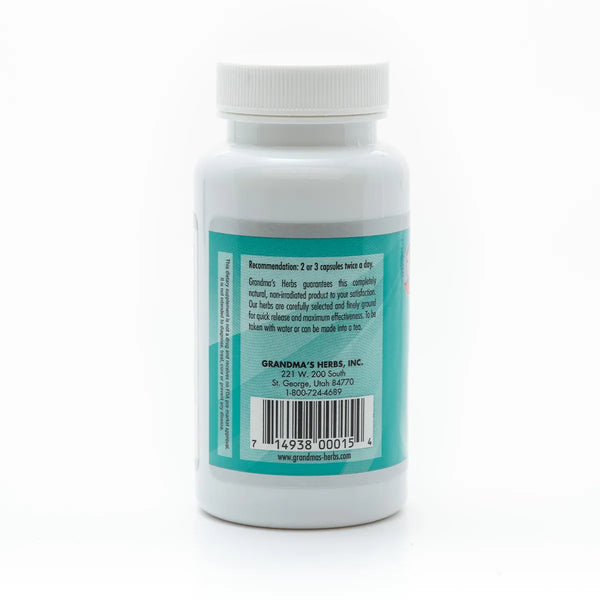 Herbal Heart Plus supplement from Grandma's Herbs, featuring natural ingredients in a health-focused herbal product package.