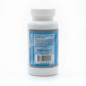 Night Nervine herbal formula by Grandma's Herbs, showing a bottle of natural herbal supplement for restful sleep and relaxation.