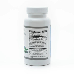 Relaxing herbal sleep aid from Grandma's Herbs, featuring natural ingredients in a soothing herbal product package.